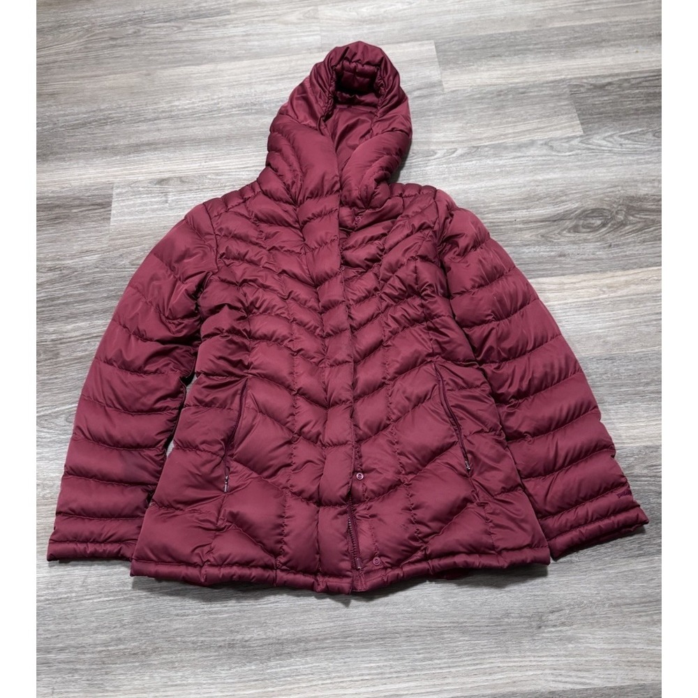 Patagonia Women's Downtown Loft Hooded Puffer Goose Down Coat Jacket Sz Small